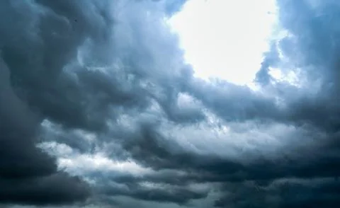 Dark storm clouds with background,Dark clouds before a thunder-storm. Stock-Fotos