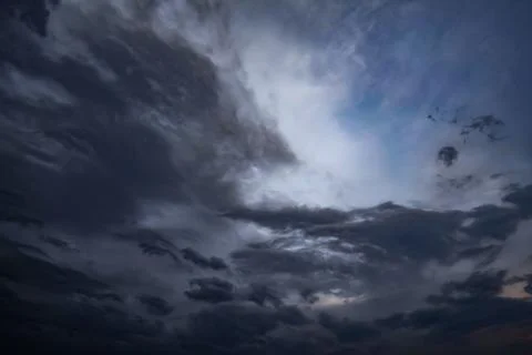 Dark storm clouds with background,Dark clouds before a thunder-storm. Stock-Fotos