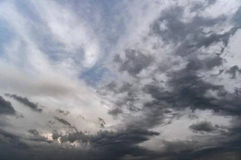Dark storm clouds with background,Dark clouds before a thunder-storm. Stock-Fotos