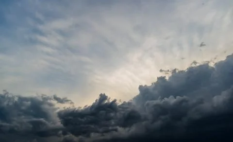 Dark storm clouds with background,Dark clouds before a thunder-storm. Фото