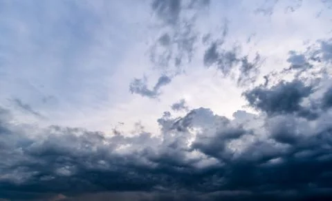 Dark storm clouds with background,Dark clouds before a thunder-storm. Stock-Fotos