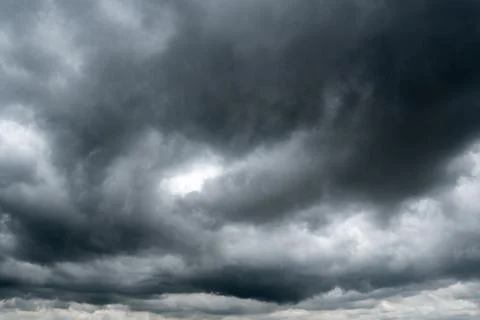 Dark storm clouds with background,Dark clouds before a thunder-storm. Stock-Fotos