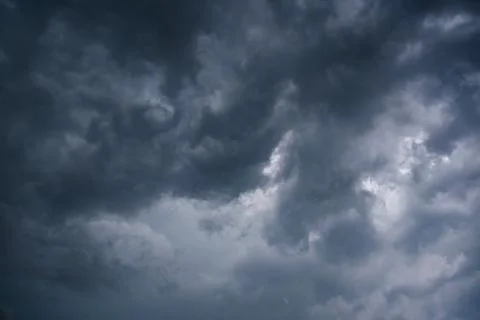 Dark storm clouds with background,Dark clouds before a thunder-storm. 스톡 사진