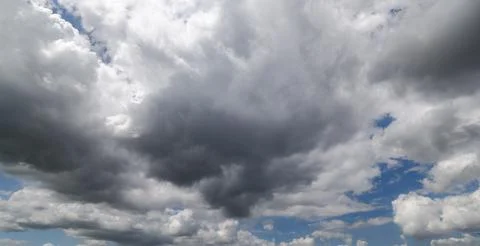 Dark storm clouds with background,Dark clouds before a thunder-storm. Stock Photos