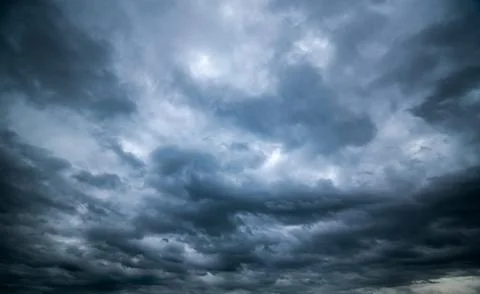 Dark storm clouds with background,Dark clouds before a thunder-storm. 스톡 사진