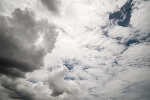 Dark storm clouds with background,Dark clouds before a thunder-storm. Stock Photos