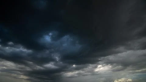 Dark storm clouds with background,Dark clouds before a thunder-storm. Stockfoto's