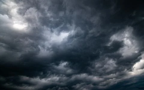 Dark storm clouds with background,Dark clouds before a thunder-storm. 스톡 사진