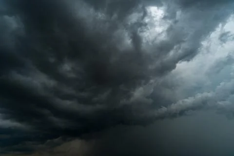 Dark storm clouds with background,Dark clouds before a thunder-storm. 스톡 사진
