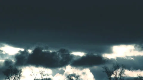 Dark storm clouds Stock Footage 36398826