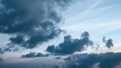 Dark storm clouds forming in the sky time lapse Stock Footage 105925181