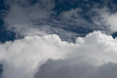 Dark Storm Clouds Gathered High. Impending Climate Shift Symptoms in Dramat.. 写真素材