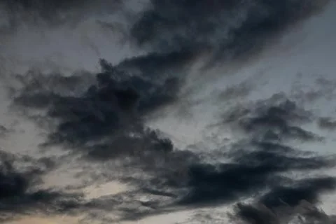 Dark Storm Clouds Gathering in Sky Stock Photos