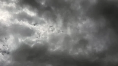 Dark storm clouds move across the sky Stock Footage 313536661