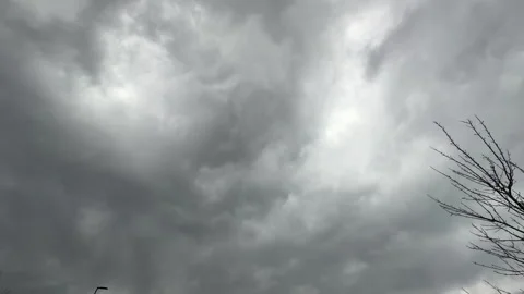 Dark storm clouds moving across the sky Stock Footage 326010894