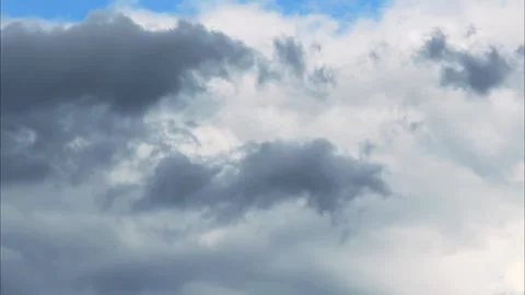 Dark Storm Clouds Moving Across Sky Video stock 347288745