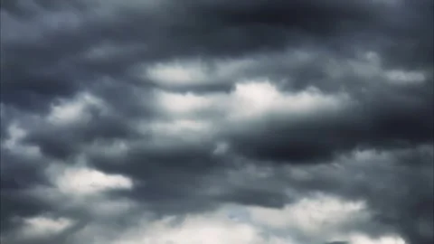 Dark Storm Clouds Moving Across Sky Timelapse Видео 347378397