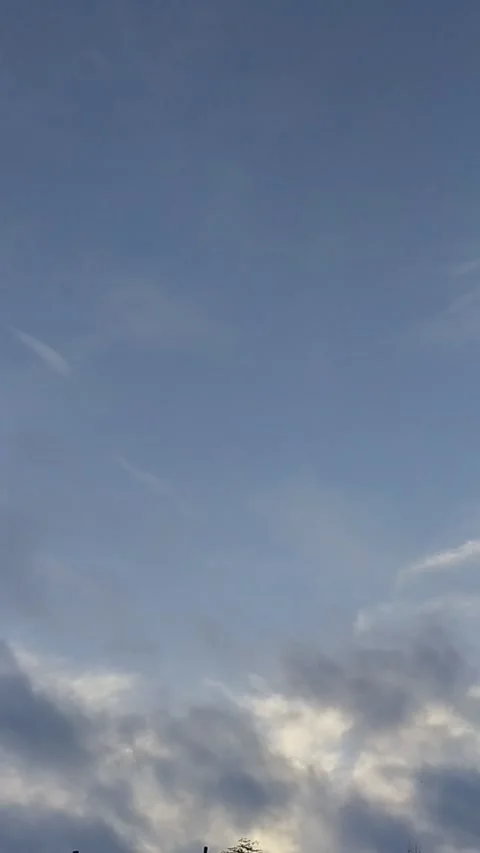 Dark Storm Clouds Moving to Bright Blue Sky in Natural Time Lapse Stock Footage 318346941