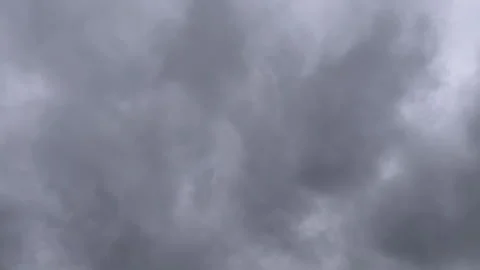 Dark Storm Clouds Moving Fast Across Overcast Sky Time Lapse Stock Footage 341853328