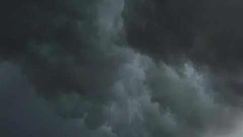 Dark storm clouds moving Stock Footage 262735712