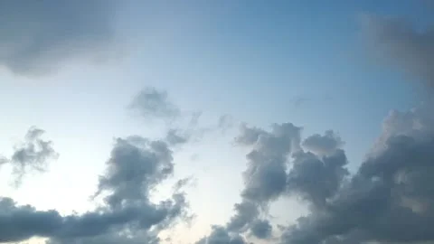 Dark Storm Clouds Moving Over Sky Stock Footage 318814815