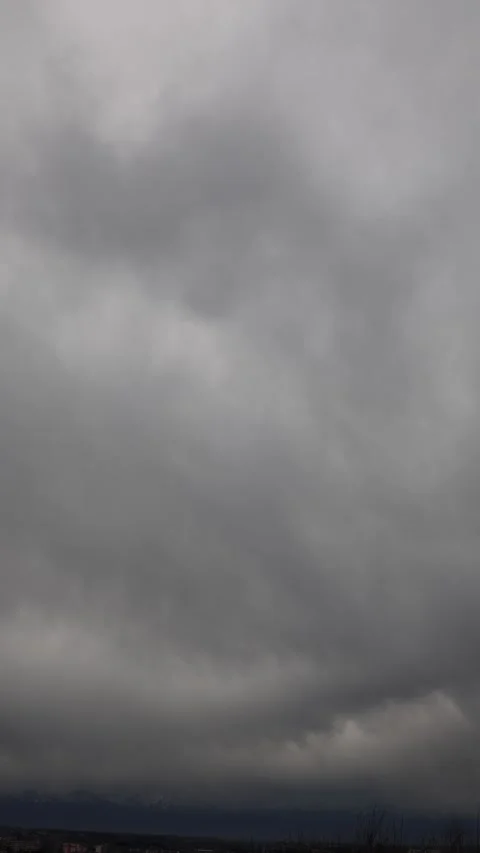 Dark storm clouds over mountains Stock Footage 330903908