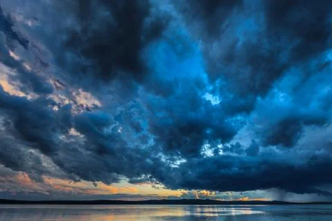 Dark storm clouds Stock Photos