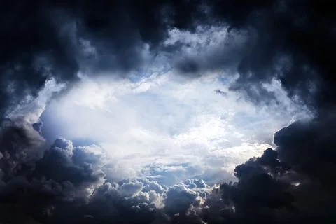 Dark Storm Clouds Foto stock