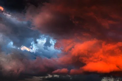 Dark Storm Clouds Foto stock