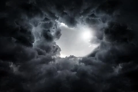Dark Storm Clouds Foto stock