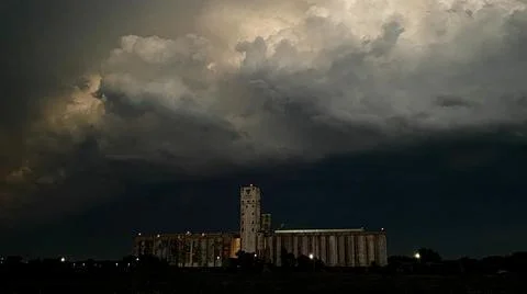 Dark Storm Clouds Foto stock