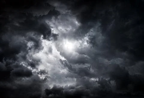 Dark Storm Clouds Foto stock