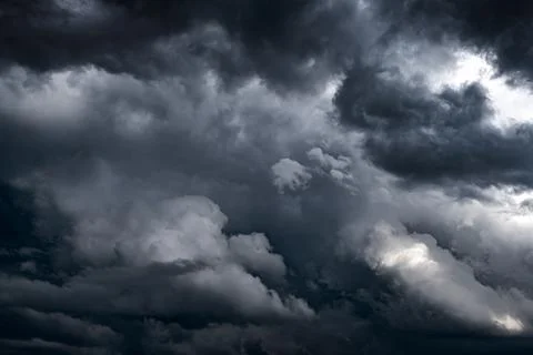 Dark Storm Clouds Foto stock