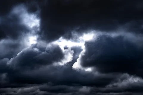 Dark Storm Clouds Foto stock