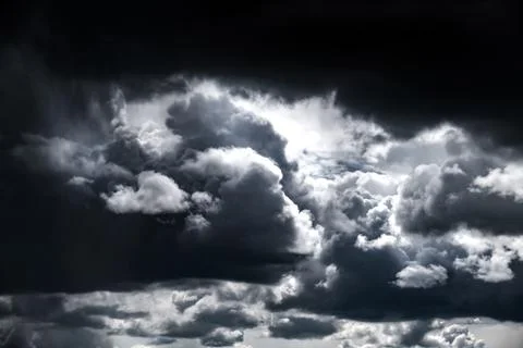 Dark Storm Clouds Foto stock