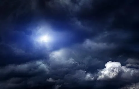 Dark Storm Clouds Foto stock