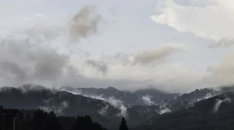 Dark storm clouds before rain Stock Footage 53248496