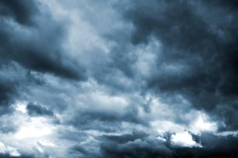 Dark storm clouds before rain Stock Photos