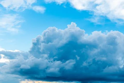 Dark Storm Clouds Before Rain. Stock Photos