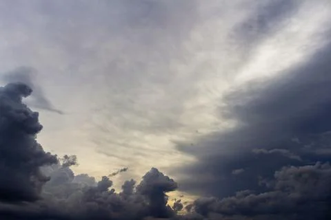 Dark storm clouds before rain Stock Photos