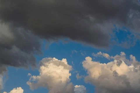 Dark storm clouds before rain Stock Photos