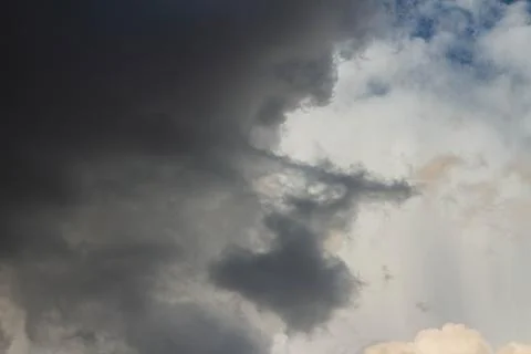 Dark storm clouds before rain Stock Photos