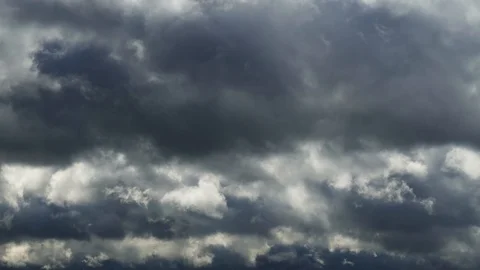 Dark storm clouds before rain. Time-lapse video Stock Footage 118286941