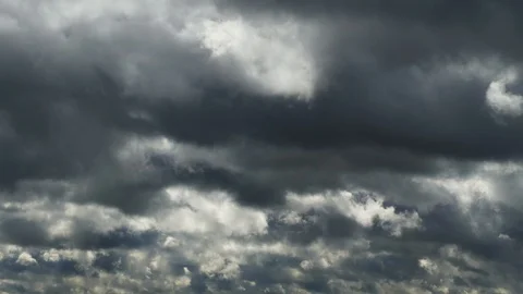 Dark storm clouds before rain. Time-lapse video Stock Footage 118286960