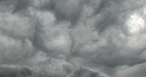 Dark Storm Clouds in the Sky - Dramatic Weather Background Stock Photos