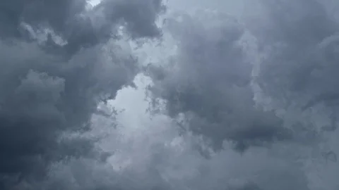 Dark storm clouds in the sky Stock Footage 92327270