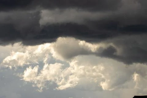 Dark storm clouds in the sky Stock Photos