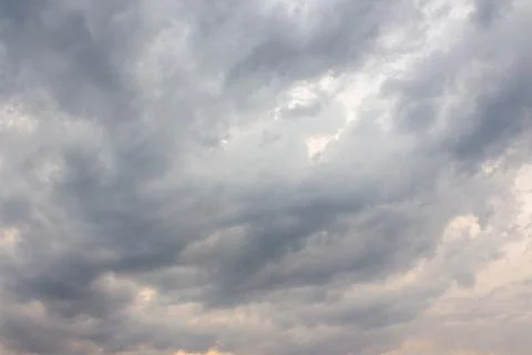 Dark storm clouds on the sky Stock Photos