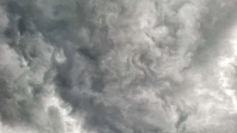 Dark Storm Clouds Sky Texture Background Dramatic Weather Formation Foto stock