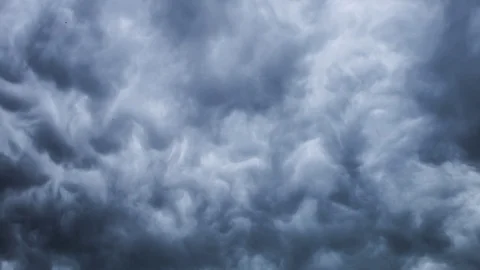 Dark Storm Clouds, Thunder Storm Time Lapse Stock Footage 105147755